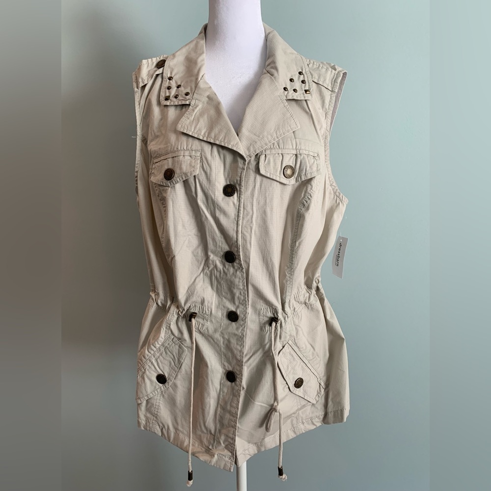 Cargo vest w/drawstring NWT